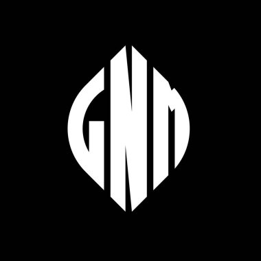 Çember ve elips şekilli LNM daire harf logosu tasarımı. Tipografik biçimli LNM elips harfleri. Üç baş harf daire şeklinde bir logo oluşturuyor. LNM Çember Amblemi Soyut Monogram Harf İşaretleyici Vektörü.