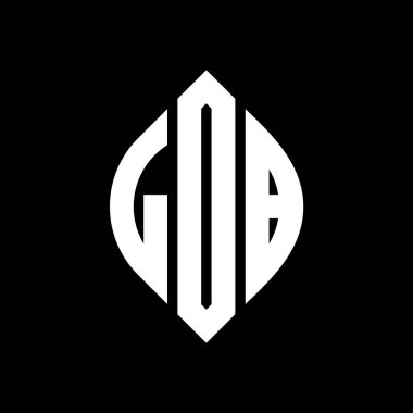 Çember ve elips şekilli LOB daire harf logosu tasarımı. Tipografik tarzda LOB elips harfleri. Üç baş harf daire şeklinde bir logo oluşturuyor. LOB Çemberi Amblemi Soyut Monogram Harf İşaretleme Vektörü.