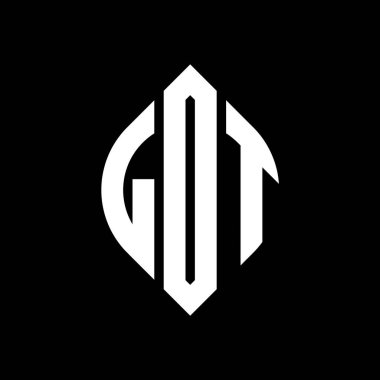 Çember ve elips şekilli LOT daire harf logosu tasarımı. Tipografik şekilli LOT elips harfleri. Üç baş harf daire şeklinde bir logo oluşturuyor. LOT Çember Amblemi Soyut Monogram Harf İşaretleme Vektörü.