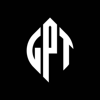 Çember ve elips şekilli LPT daire harf logosu tasarımı. Tipografik biçimli LPT elips harfleri. Üç baş harf daire şeklinde bir logo oluşturuyor. LPT Çember Amblemi Soyut Monogram Harf İşaretleyici Vektörü.