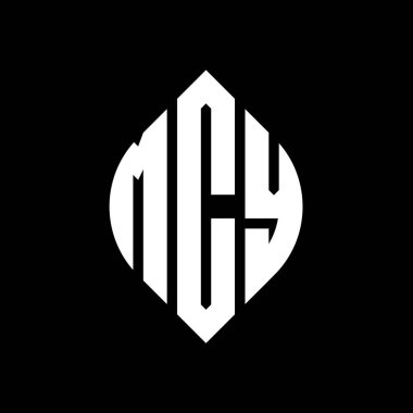 Çember ve elips şekilli MCY daire harf logosu tasarımı. MCY elips harfleri tipografik tarzda. Üç baş harf daire şeklinde bir logo oluşturuyor. MCY Çember Amblemi Soyut Monogram Harf İşaretleyici Vektörü.