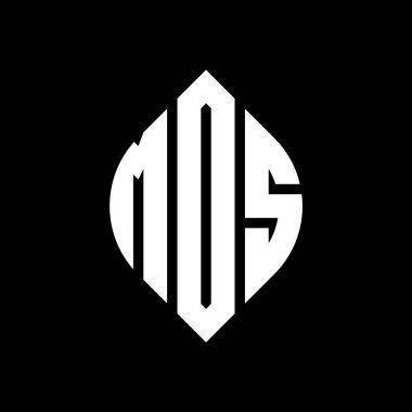 Çember ve elips şekilli MDS daire harf logosu tasarımı. MDS elips harfleri tipografik tarzda. Üç baş harf daire şeklinde bir logo oluşturuyor. MDS Çemberi Amblemi Soyut Monogram Harf İşaretleme Vektörü.