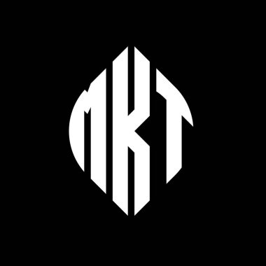 Çember ve elips şekilli MKT daire harf logosu tasarımı. Tipografik biçimli MKT elips harfleri. Üç baş harf daire şeklinde bir logo oluşturuyor. MKT Çemberi Amblemi Soyut Monogram Harfi Mark Vector.MKT daire harfli logo tasarımı daire ve ellip