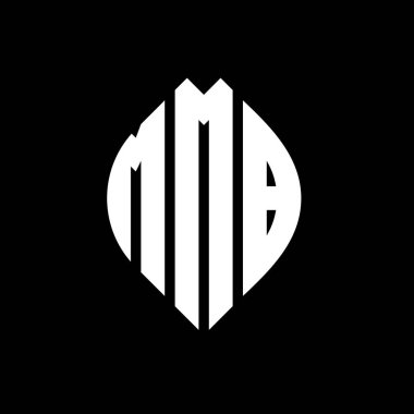 Çember ve elips şekilli MMB daire harf logosu tasarımı. Tipografik biçimli MMB elips harfleri. Üç baş harf daire şeklinde bir logo oluşturuyor. MMB Çemberi Amblemi Soyut Monogram Harf İşaretleyici Vektörü.