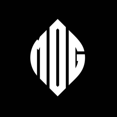 Çember ve elips şekilli MOG daire harf logosu tasarımı. MOG elips harfleri tipografik tarzda. Üç baş harf daire şeklinde bir logo oluşturuyor. MOG Çemberi Amblemi Soyut Monogram Harfi Mark Vector.MOG daire harfli logo tasarımı daire ve ellip