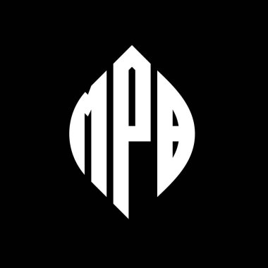 Çember ve elips şekilli MPB daire harf logosu tasarımı. MPB elips harfleri tipografik tarzda. Üç baş harf daire şeklinde bir logo oluşturuyor. MPB Çember Amblemi Soyut Monogram Harf İşaretleme Vektörü.