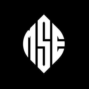 Çember ve elips şekilli MSE daire harf logosu tasarımı. MSE elips harfleri tipografik tarzda. Üç baş harf daire şeklinde bir logo oluşturuyor. MSE Çemberi Amblemi Soyut Monogram Harf İşaretleyici Vektörü.