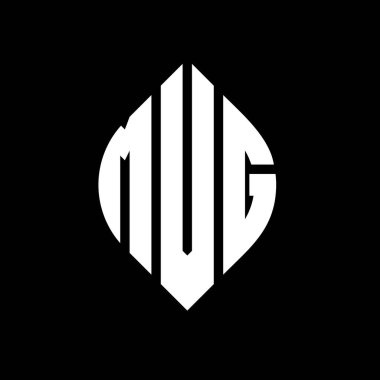 Çember ve elips şekilli MVG daire harf logosu tasarımı. Tipografik biçimli MVG elips harfleri. Üç baş harf daire şeklinde bir logo oluşturuyor. MVG Çember Amblemi Soyut Monogram Harf İşaretleyici Vektörü.