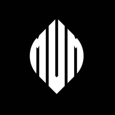 Çember ve elips şekilli MVM daire harf logosu tasarımı. Tipografik biçimli MVM elips harfleri. Üç baş harf daire şeklinde bir logo oluşturuyor. MVM Çember Amblemi Soyut Monogram Harf İşaretleyici Vektörü.