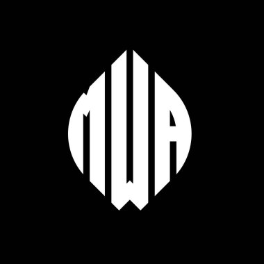 Çember ve elips şekilli MWA yuvarlak harf logosu tasarımı. MWA elips harfleri tipografik tarzda. Üç baş harf daire şeklinde bir logo oluşturuyor. MWA Çemberi Amblemi Soyut Monogram Harfi Mark Vector.MWA daire harfli logo tasarımı daire ve ellip