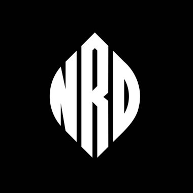Çember ve elips şekilli NRO daire harf logosu tasarımı. Typographic tarzında NRO elips harfleri. Üç baş harf daire şeklinde bir logo oluşturuyor. NRO Çemberi Amblemi Soyut Monogram Harf İşaretleyici Vektörü.