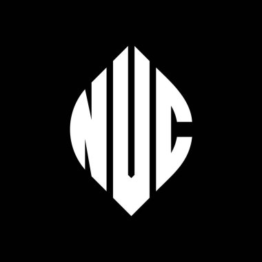 Çember ve elips şekilli NVC daire harf logosu tasarımı. Tipografik tarzda NVC elips harfleri. Üç baş harf daire şeklinde bir logo oluşturuyor. NVC Çember Amblemi Soyut Monogram Harf İşaretleyici Vektörü.