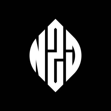 Çember ve elips şekilli NZJ daire şeklinde harf logosu tasarımı. Tipografik tarzda NZJ elips harfleri. Üç baş harf daire şeklinde bir logo oluşturuyor. NZJ Çember Amblemi Soyut Monogram Harf İşaretleyici. NZJ daire harfli logo tasarımı daire ve ellip