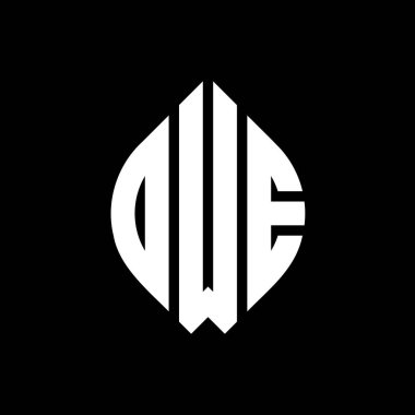 Çember şeklinde ve elips şeklinde bir logo dizaynı. Tipografik tarzda elips mektuplar. Üç baş harf daire şeklinde bir logo oluşturuyor. Borç Çemberi Amblemi Soyut Monogram Harf Vektörü.