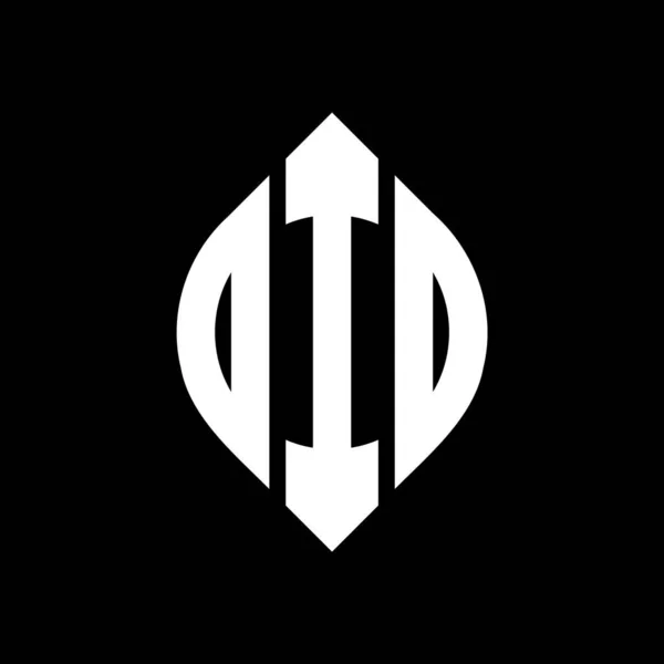 Diseño Del Logotipo Letra Del Círculo Oio Con Forma Círculo — Vector de stock