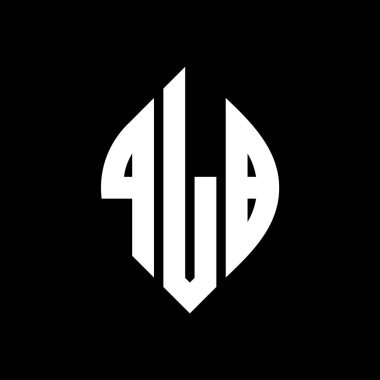 Çember ve elips şekilli QLB daire harf logosu tasarımı. QLB elips harfleri tipografik tarzda. Üç baş harf daire şeklinde bir logo oluşturuyor. QLB Çember Amblemi Soyut Monogram Harf İşaretleyici Vektörü.