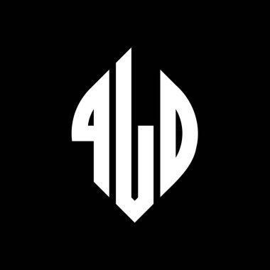 Çember ve elips şekilli QLO daire harf logosu tasarımı. QLO elips harfleri tipografik tarzda. Üç baş harf daire şeklinde bir logo oluşturuyor. QLO Çember Amblemi Soyut Monogram Harf İşaretleyici Vektörü.
