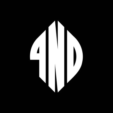 Çember ve elips şekilli QNO daire harf logosu tasarımı. Tipografik biçimli QNO elips harfleri. Üç baş harf daire şeklinde bir logo oluşturuyor. QNO Çember Amblemi Soyut Monogram Harf İşaretleme Vektörü.