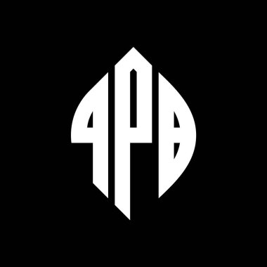 Çember ve elips şekilli QPB daire harf logosu tasarımı. QPB elips harfleri tipografik tarzda. Üç baş harf daire şeklinde bir logo oluşturuyor. QPB Çember Amblemi Soyut Monogram Harf İşaretleyici Vektörü.