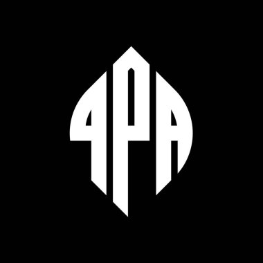 Çember ve elips şekilli QPA daire harf logosu tasarımı. QPA elips harfleri tipografik tarzda. Üç baş harf daire şeklinde bir logo oluşturuyor. QPA Çemberi Amblemi Soyut Monogram Harf İşareti Vector.QPA daire harfi logo tasarımı daire ve ellip