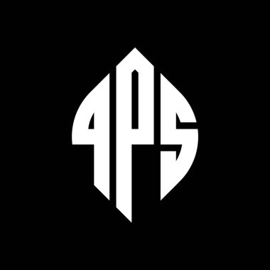 Çember ve elips şekilli QPS daire harf logosu tasarımı. Tipografik tarzda QPS elips harfleri. Üç baş harf daire şeklinde bir logo oluşturuyor. QPS Çemberi Amblemi Soyut Monogram Harf İşaretleme Vektörü.