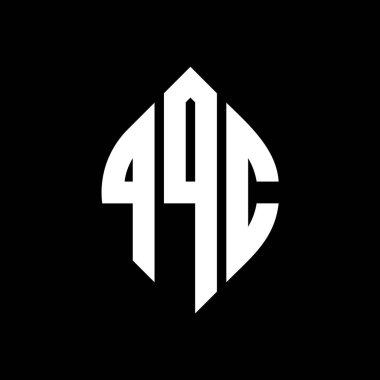 Çember ve elips şekilli QQC daire harf logosu tasarımı. QQC elips harfleri tipografik tarzda. Üç baş harf daire şeklinde bir logo oluşturuyor. QQC Çember Amblemi Soyut Monogram Harfi Mark Vector.QQC daire harfli logo tasarımı daire ve ellip