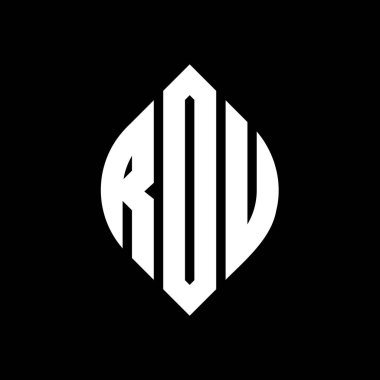Çember ve elips şekilli RDU daire harf logosu tasarımı. RDU elips harfleri tipografik tarzda. Üç baş harf daire şeklinde bir logo oluşturuyor. RDU Çember Amblemi Soyut Monogram Harf İşaretleyici Vektörü.