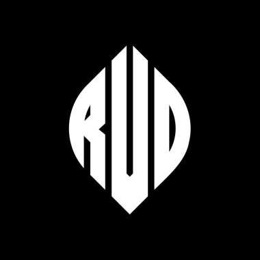 Çember ve elips şekilli RVD daire harf logosu tasarımı. Typographic tarzında RVD elips harfleri. Üç baş harf daire şeklinde bir logo oluşturuyor. RVD Çember Amblemi Soyut Monogram Harf İşaretleyici Vektörü.