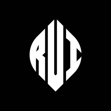 Çember ve elips şekilli RVI daire harf logosu tasarımı. Typographic tarzında RVI elips harfleri. Üç baş harf daire şeklinde bir logo oluşturuyor. RVI Çember Amblemi Soyut Monogram Harf İşaretleyici Vektörü.