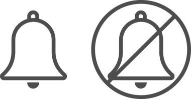vektör bell simgesi simgesi