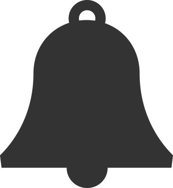 vektör bell simgesi simgesi