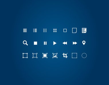Editör araçlar Icon set