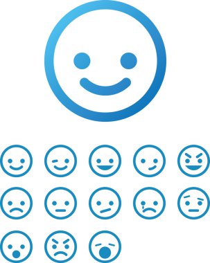 Vector Smile Icon Set clipart