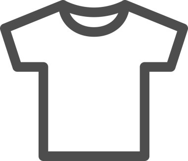 vektör boş beyaz tshirt simgesi simgesi