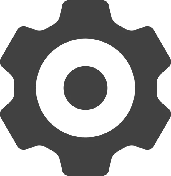 矢量齿轮结构Icon符号 — 图库矢量图片