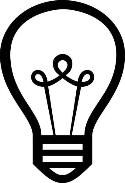 Gloeilamp vector pictogram — Stockvector