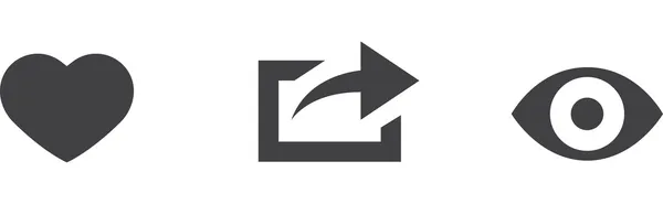 Paylaş Görünüm Simgesi Vektör Kümesi gibi