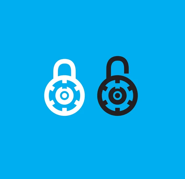 Vector Lock Icon Set — Stock Vector