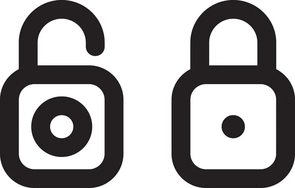Set di icone serratura vettoriale — Vettoriale Stock