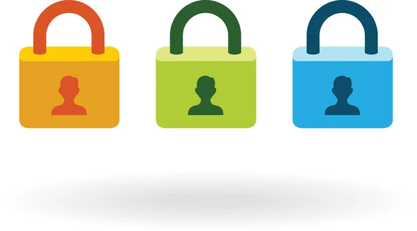 vektör lock Icon set