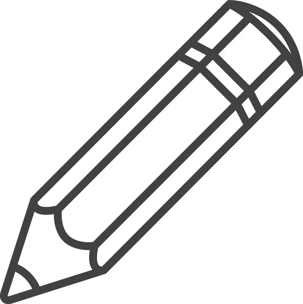 Ícone de lápis vetorial — Vetor de Stock
