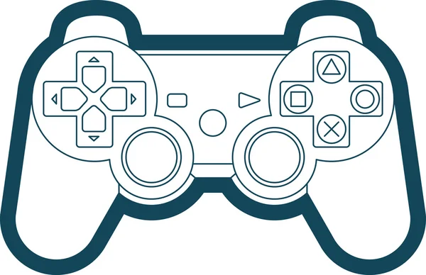 Vektorové herní konzole gamepad ikonu symbolu — Stockový vektor