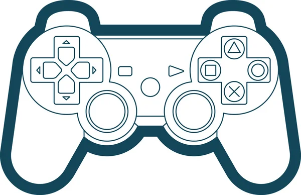 Vector Game Console Gamepad Icon Symbol — Stock Vector