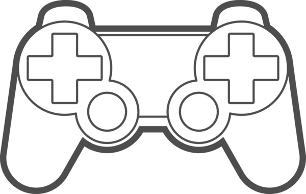 Vector Game Console Gamepad Icon Symbol — Stock Vector