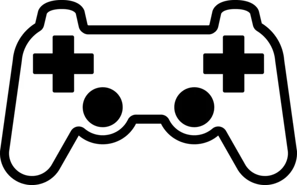 Vector Game Console Gamepad Icon Symbol — Stock Vector