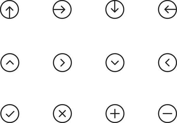 İnce Icon Set yuvarlak