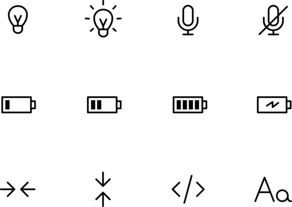 İnce Icon Set yuvarlak