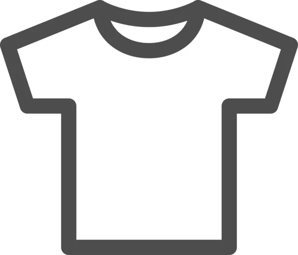 Symbole d'icône de T-shirt blanc vectoriel — Image vectorielle