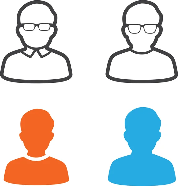 kullanıcı profil resim simge vektör seti