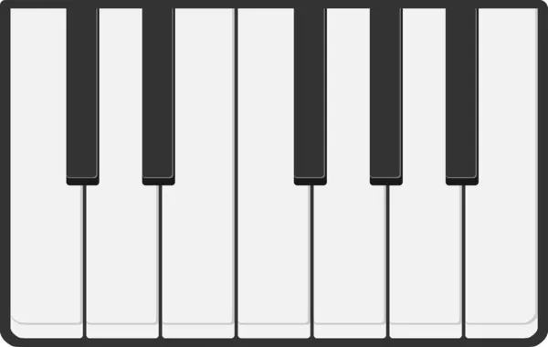 Vector piano toetsenbord pictogram Rechtenvrije Stockillustraties